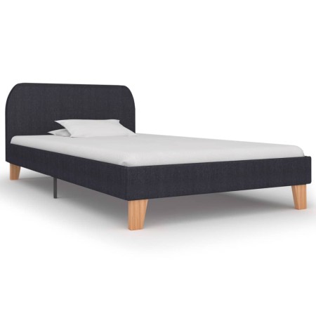 Dark gray fabric bed frame 90x200 cm by vidaXL, Beds and slatted bases - Ref: Foro24-280866, Price: 130,14 €, Discount: %