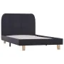 Dark gray fabric bed frame 90x200 cm by vidaXL, Beds and slatted bases - Ref: Foro24-280866, Price: 128,45 €, Discount: %