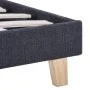 Dark gray fabric bed frame 90x200 cm by vidaXL, Beds and slatted bases - Ref: Foro24-280866, Price: 128,45 €, Discount: %