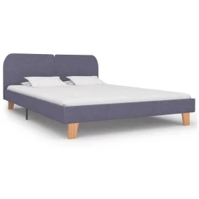 Light gray fabric bed frame 160x200 cm by vidaXL, Beds and slatted bases - Ref: Foro24-280874, Price: 167,72 €, Discount: %