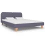 Light gray fabric bed frame 160x200 cm by vidaXL, Beds and slatted bases - Ref: Foro24-280874, Price: 167,72 €, Discount: %