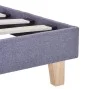 Light gray fabric bed frame 160x200 cm by vidaXL, Beds and slatted bases - Ref: Foro24-280874, Price: 167,72 €, Discount: %