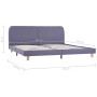 Light gray fabric bed frame 160x200 cm by vidaXL, Beds and slatted bases - Ref: Foro24-280874, Price: 169,90 €, Discount: %
