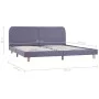 Light gray fabric bed frame 160x200 cm by vidaXL, Beds and slatted bases - Ref: Foro24-280874, Price: 167,72 €, Discount: %