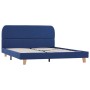 Blue fabric bed frame 140x200 cm by vidaXL, Beds and slatted bases - Ref: Foro24-280878, Price: 147,14 €, Discount: %