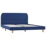 Blue fabric bed frame 140x200 cm by vidaXL, Beds and slatted bases - Ref: Foro24-280878, Price: 145,99 €, Discount: %