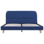 Blue fabric bed frame 140x200 cm by vidaXL, Beds and slatted bases - Ref: Foro24-280878, Price: 147,14 €, Discount: %