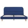 Blue fabric bed frame 140x200 cm by vidaXL, Beds and slatted bases - Ref: Foro24-280878, Price: 145,99 €, Discount: %