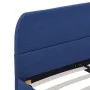 Blue fabric bed frame 140x200 cm by vidaXL, Beds and slatted bases - Ref: Foro24-280878, Price: 145,99 €, Discount: %