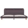 Bed frame with LED taupe fabric 180x200 cm by vidaXL, Beds and slatted bases - Ref: Foro24-280915, Price: 146,19 €, Discount: %