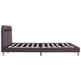 Bed frame with LED taupe fabric 180x200 cm by vidaXL, Beds and slatted bases - Ref: Foro24-280915, Price: 147,46 €, Discount: %