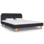 Bed frame with LED dark gray fabric 180x200 cm by vidaXL, Beds and slatted bases - Ref: Foro24-280895, Price: 179,91 €, Disco...