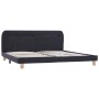 Bed frame with LED dark gray fabric 180x200 cm by vidaXL, Beds and slatted bases - Ref: Foro24-280895, Price: 179,91 €, Disco...