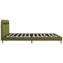 Bed frame with LED green fabric 160x200 cm by vidaXL, Beds and slatted bases - Ref: Foro24-280909, Price: 181,20 €, Discount: %