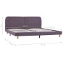 Taupe fabric bed frame 180x200 cm by vidaXL, Beds and slatted bases - Ref: Foro24-280890, Price: 168,87 €, Discount: %