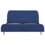 Estructura de cama de tela azul 140x200 cm de vidaXL, Camas y somieres - Ref: Foro24-280928, Precio: 184,50 €, Descuento: %