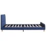 Estructura de cama de tela azul 140x200 cm de vidaXL, Camas y somieres - Ref: Foro24-280928, Precio: 184,50 €, Descuento: %