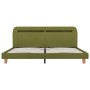 Bed frame with LED green fabric 180x200 cm by vidaXL, Beds and slatted bases - Ref: Foro24-280910, Price: 132,93 €, Discount: %