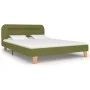 Bettgestell mit grünem LED-Stoff 140x200 cm von vidaXL, Betten und Lattenroste - Ref: Foro24-280908, Preis: 164,28 €, Rabatt: %