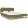 Bettgestell mit grünem LED-Stoff 140x200 cm von vidaXL, Betten und Lattenroste - Ref: Foro24-280908, Preis: 166,42 €, Rabatt: %