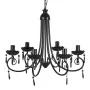 Schwarzer Deckenleuchter mit Kristallen und sechs eleganten Strahlern von vidaXL, Kronleuchter - Ref: Foro24-240689, Preis: 6...