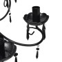 Black ceiling chandelier with crystals and six elegant spotlights by vidaXL, chandeliers - Ref: Foro24-240689, Price: 71,87 €...