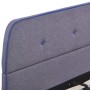Estructura de cama de tela gris claro 140x200 cm