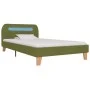 Bed frame with LED green fabric 90x200 cm by vidaXL, Beds and slatted bases - Ref: Foro24-280906, Price: 129,87 €, Discount: %