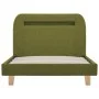 Bed frame with LED green fabric 90x200 cm by vidaXL, Beds and slatted bases - Ref: Foro24-280906, Price: 129,87 €, Discount: %