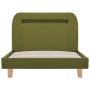 Estructura de cama con LED tela verde 90x200 cm de vidaXL, Camas y somieres - Ref: Foro24-280906, Precio: 131,38 €, Descuento: %