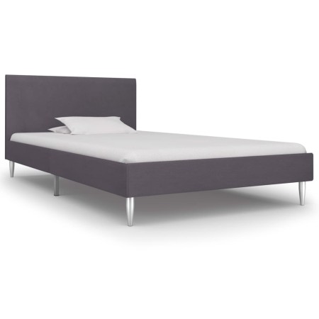 Gray fabric bed frame 90x200 cm by vidaXL, Beds and slatted bases - Ref: Foro24-280946, Price: 101,05 €, Discount: %