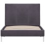 Gray fabric bed frame 90x200 cm by vidaXL, Beds and slatted bases - Ref: Foro24-280946, Price: 101,05 €, Discount: %