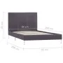 Bettrahmen aus grauem Stoff, 90 x 200 cm von vidaXL, Betten und Lattenroste - Ref: Foro24-280946, Preis: 99,92 €, Rabatt: %