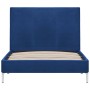 Estructura de cama de tela azul 90x200 cm de vidaXL, Camas y somieres - Ref: Foro24-280951, Precio: 101,08 €, Descuento: %