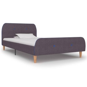 Taupe fabric bed frame 90x200 cm by vidaXL, Beds and slatted bases - Ref: Foro24-280936, Price: 104,99 €, Discount: %