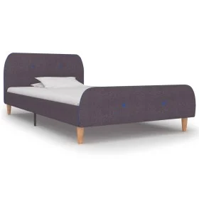 Taupe fabric bed frame 90x200 cm by vidaXL, Beds and slatted bases - Ref: Foro24-280936, Price: 103,99 €, Discount: %