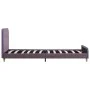 Taupe fabric bed frame 90x200 cm by vidaXL, Beds and slatted bases - Ref: Foro24-280936, Price: 103,99 €, Discount: %