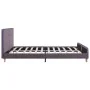 Taupe fabric bed frame 160x200 cm by vidaXL, Beds and slatted bases - Ref: Foro24-280939, Price: 146,45 €, Discount: %