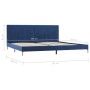 Estructura de cama de tela azul 180x200 cm de vidaXL, Camas y somieres - Ref: Foro24-280955, Precio: 163,13 €, Descuento: %