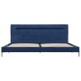 Estructura de cama con LED tela azul 180x200 cm de vidaXL, Camas y somieres - Ref: Foro24-280975, Precio: 162,30 €, Descuento: %