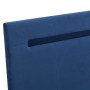 Bed frame with LED blue fabric 180x200 cm by vidaXL, Beds and slatted bases - Ref: Foro24-280975, Price: 162,38 €, Discount: %