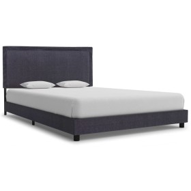 Bettrahmen aus dunkelgrauem Stoff, 140 x 200 cm von vidaXL, Betten und Lattenroste - Ref: Foro24-280983, Preis: 185,15 €, Rab...