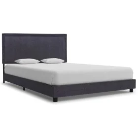 Dark gray fabric bed frame 140x200 cm by vidaXL, Beds and slatted bases - Ref: Foro24-280983, Price: 182,40 €, Discount: %