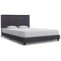 Dark gray fabric bed frame 140x200 cm by vidaXL, Beds and slatted bases - Ref: Foro24-280983, Price: 182,40 €, Discount: %