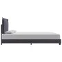Dark gray fabric bed frame 140x200 cm by vidaXL, Beds and slatted bases - Ref: Foro24-280983, Price: 182,40 €, Discount: %