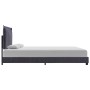 Estructura de cama de tela gris oscura 140x200 cm de vidaXL, Camas y somieres - Ref: Foro24-280983, Precio: 185,07 €, Descuen...