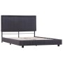 Estructura de cama de tela gris oscura 140x200 cm de vidaXL, Camas y somieres - Ref: Foro24-280983, Precio: 185,07 €, Descuen...