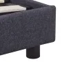 Dark gray fabric bed frame 140x200 cm by vidaXL, Beds and slatted bases - Ref: Foro24-280983, Price: 182,40 €, Discount: %