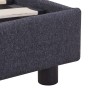 Estructura de cama de tela gris oscura 140x200 cm de vidaXL, Camas y somieres - Ref: Foro24-280983, Precio: 185,07 €, Descuen...