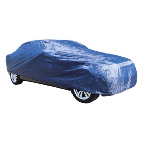 Carpoint Funda de coche poliéster S azul 408x146x115cm